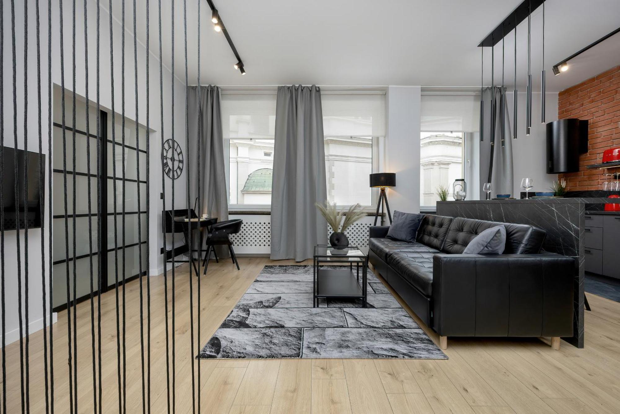 Exclusive Grey And Red Apartment In Warsaw Center By Noclegi Renters Buitenkant foto