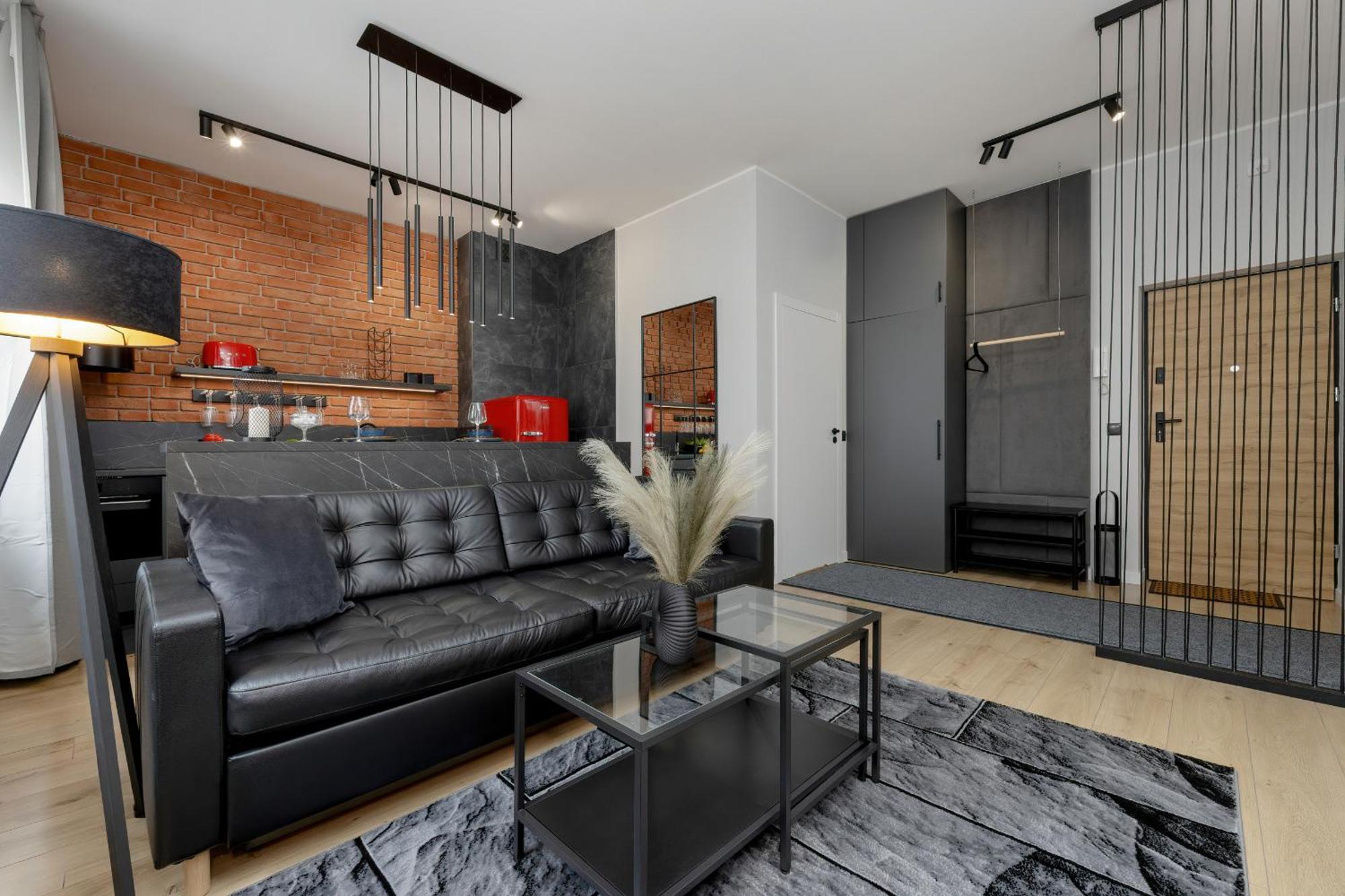 Exclusive Grey And Red Apartment In Warsaw Center By Noclegi Renters Buitenkant foto